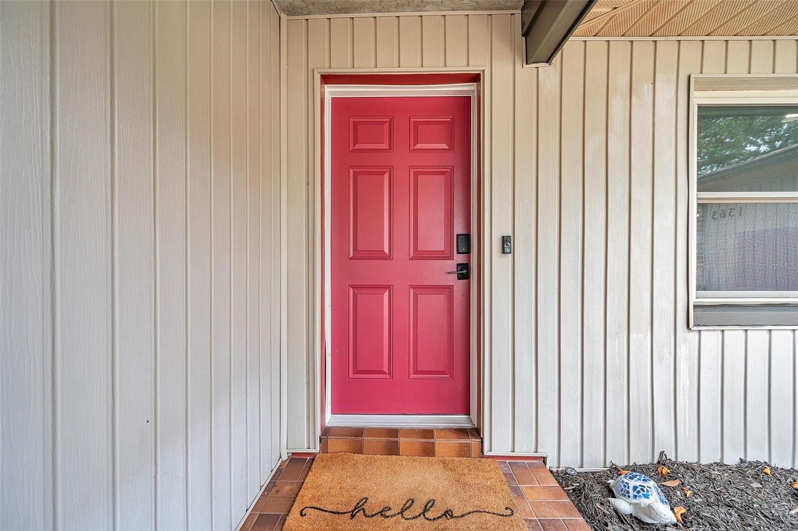 Covered front door