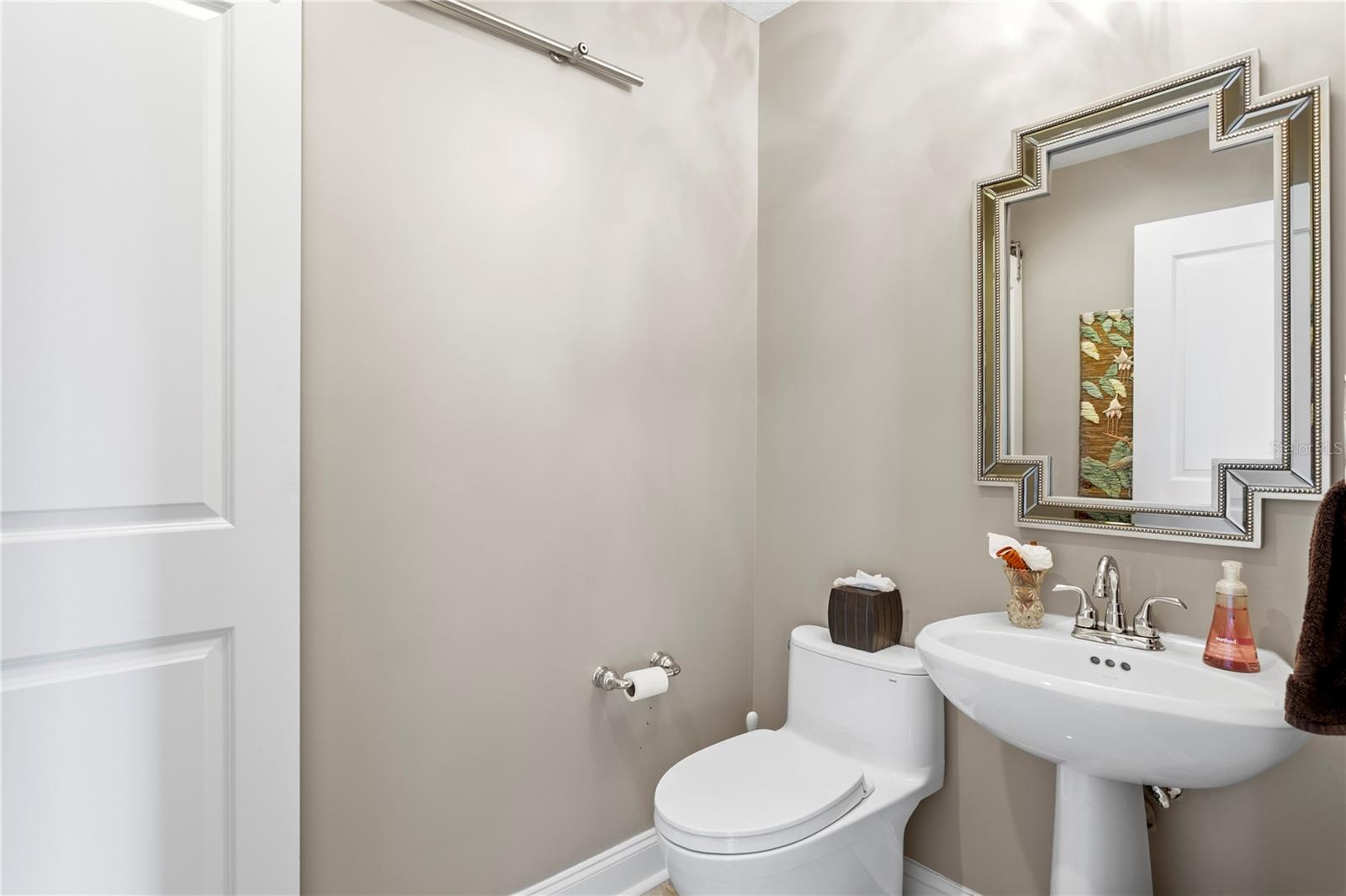 Bathroom 3 in hallway.  Shower currently used as a closet.