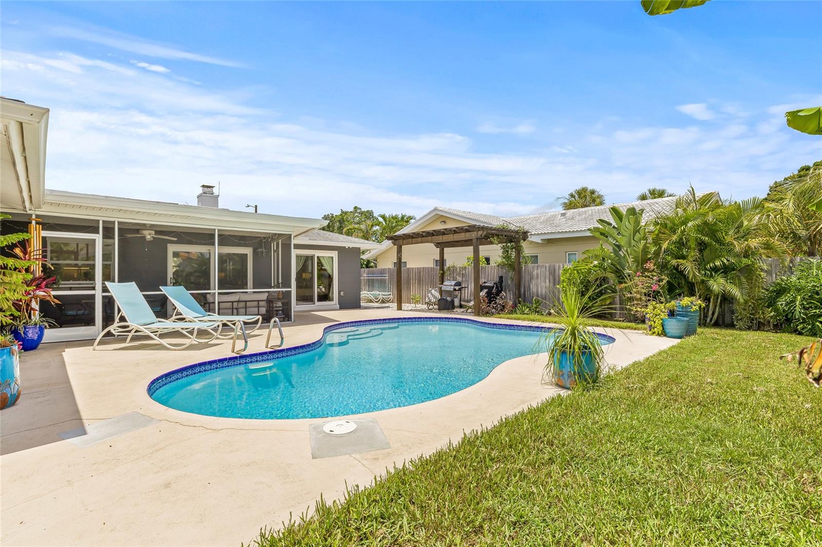 Heated pool for year-round fun