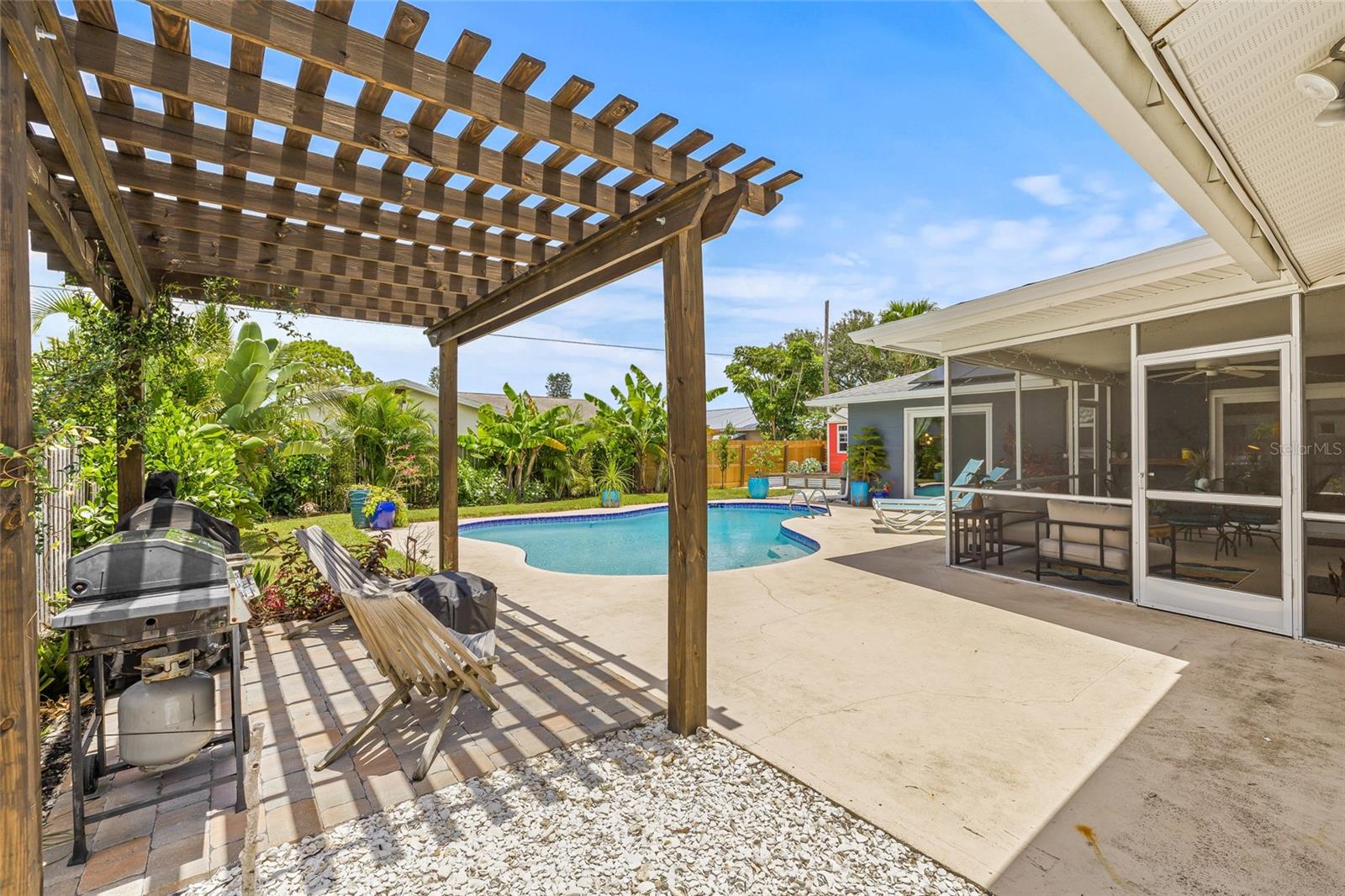 Pergola perfect for a break from the sun