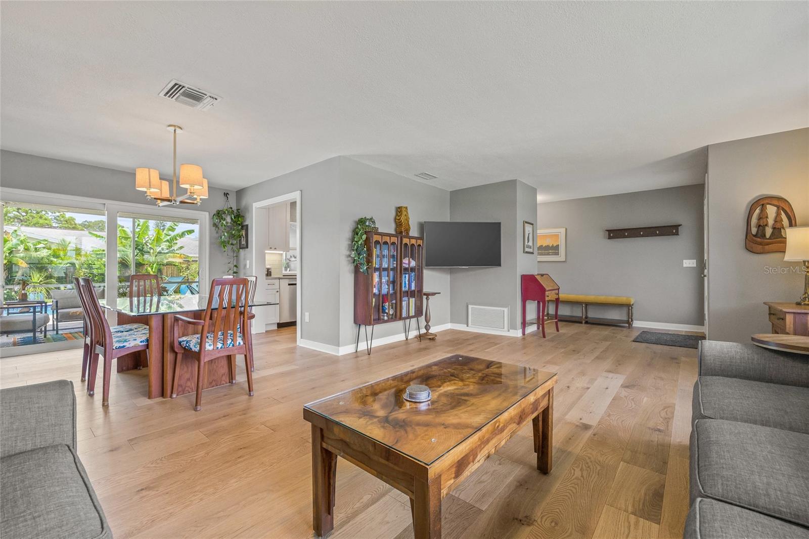 Living Room, Dining Room and Foyer