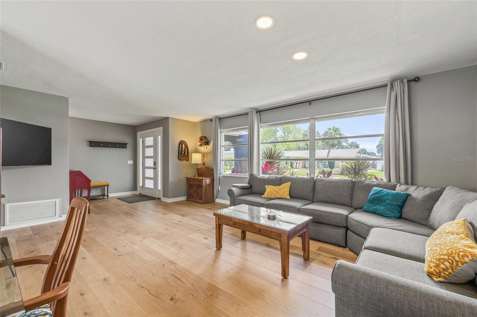 Living Room with Large Front Windows
