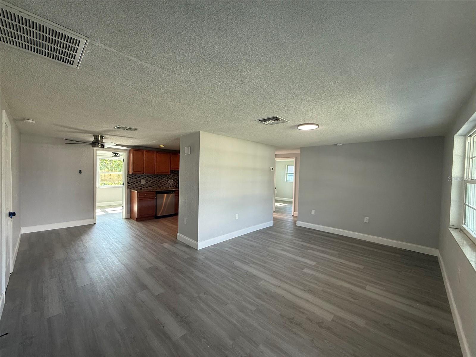 Living Room & Dining Area View