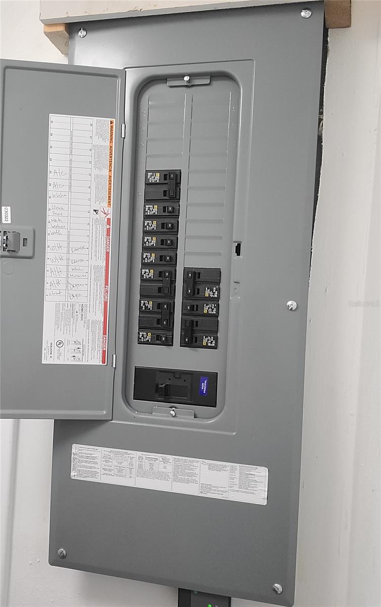 The electric panel was updated in 2023.