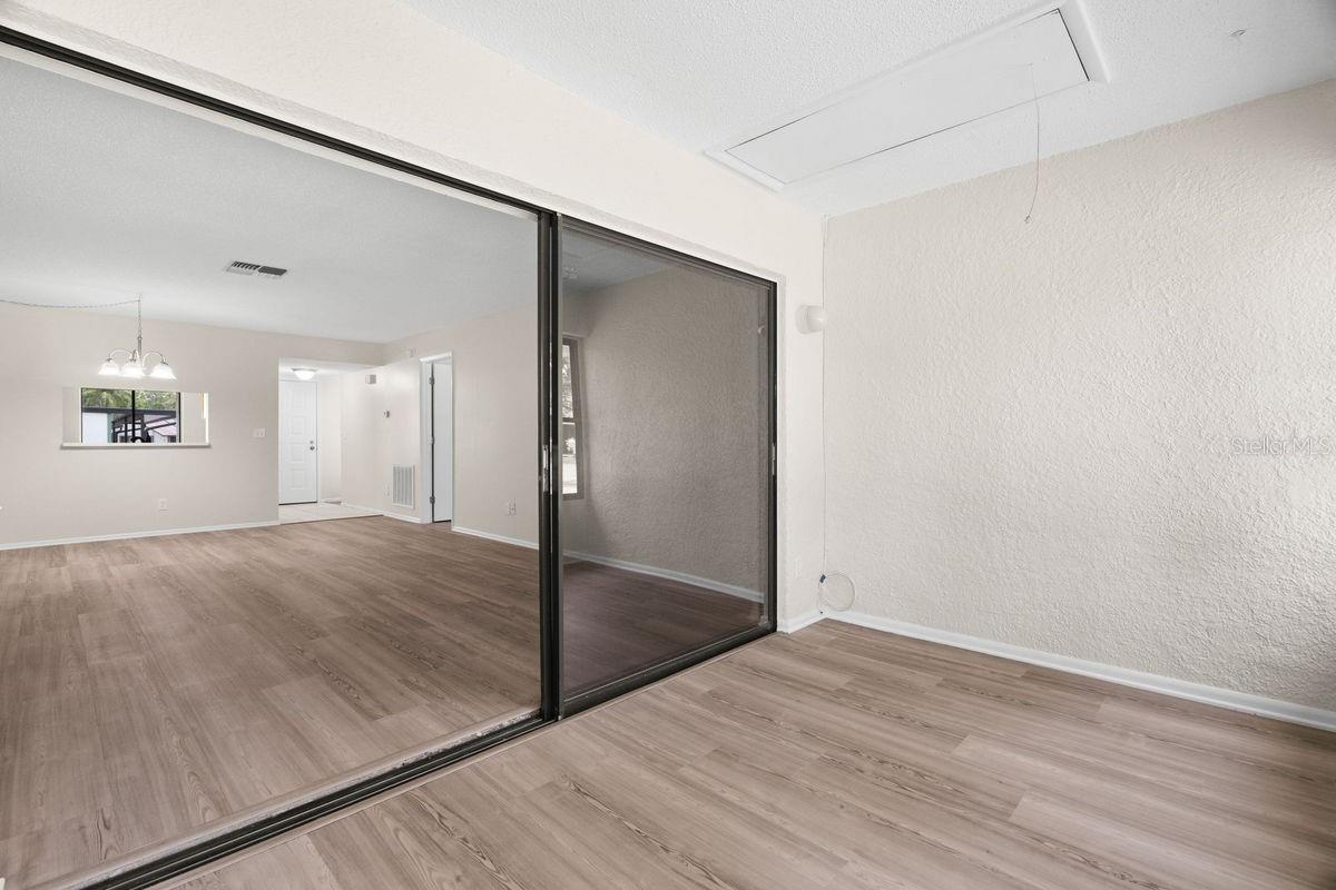 Sliders / Attic Access