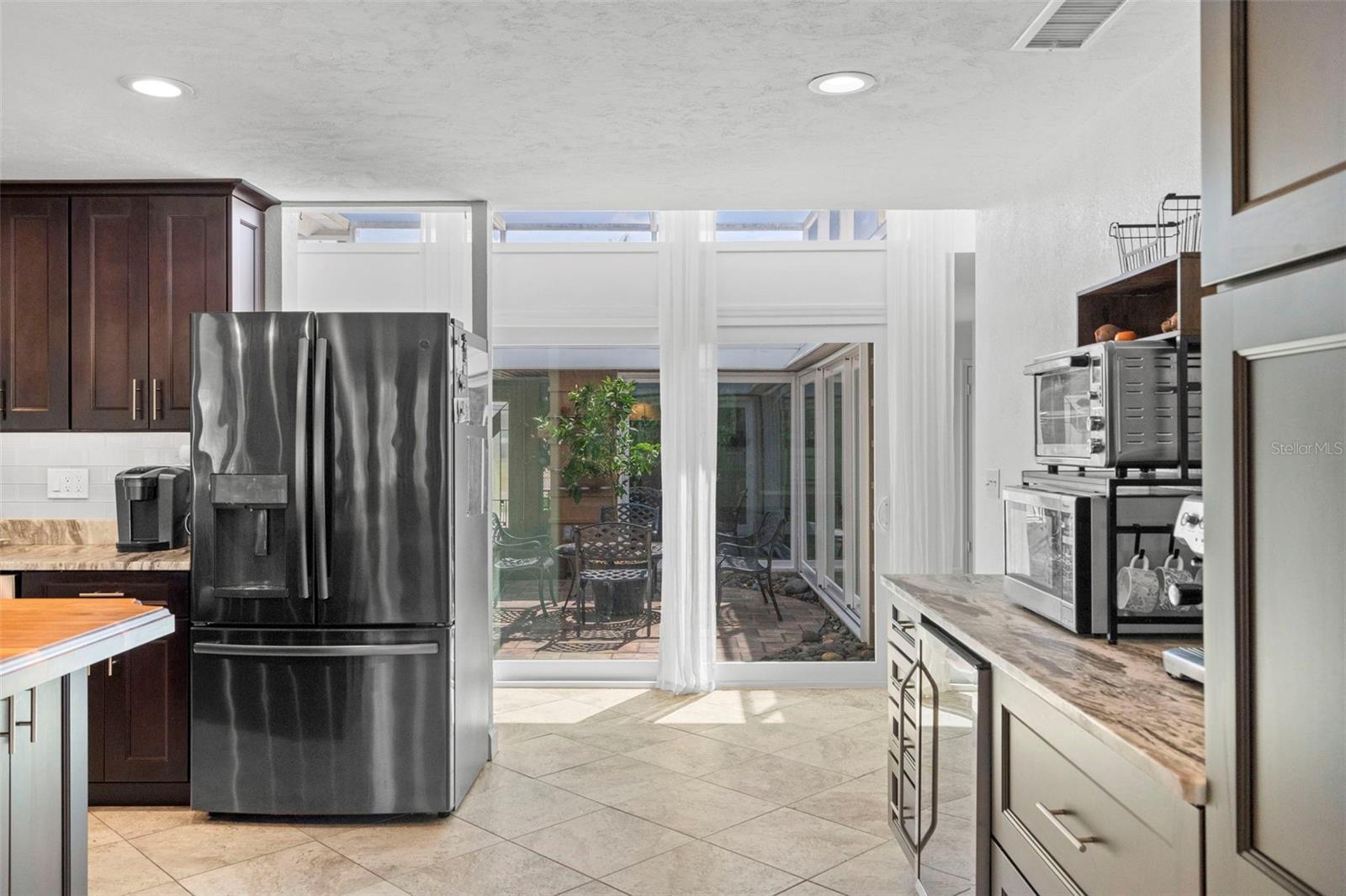 Kitchen looking at Atrium