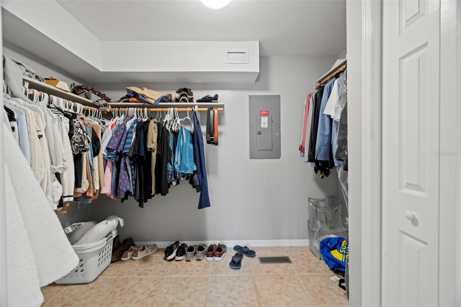 Master walk in closet