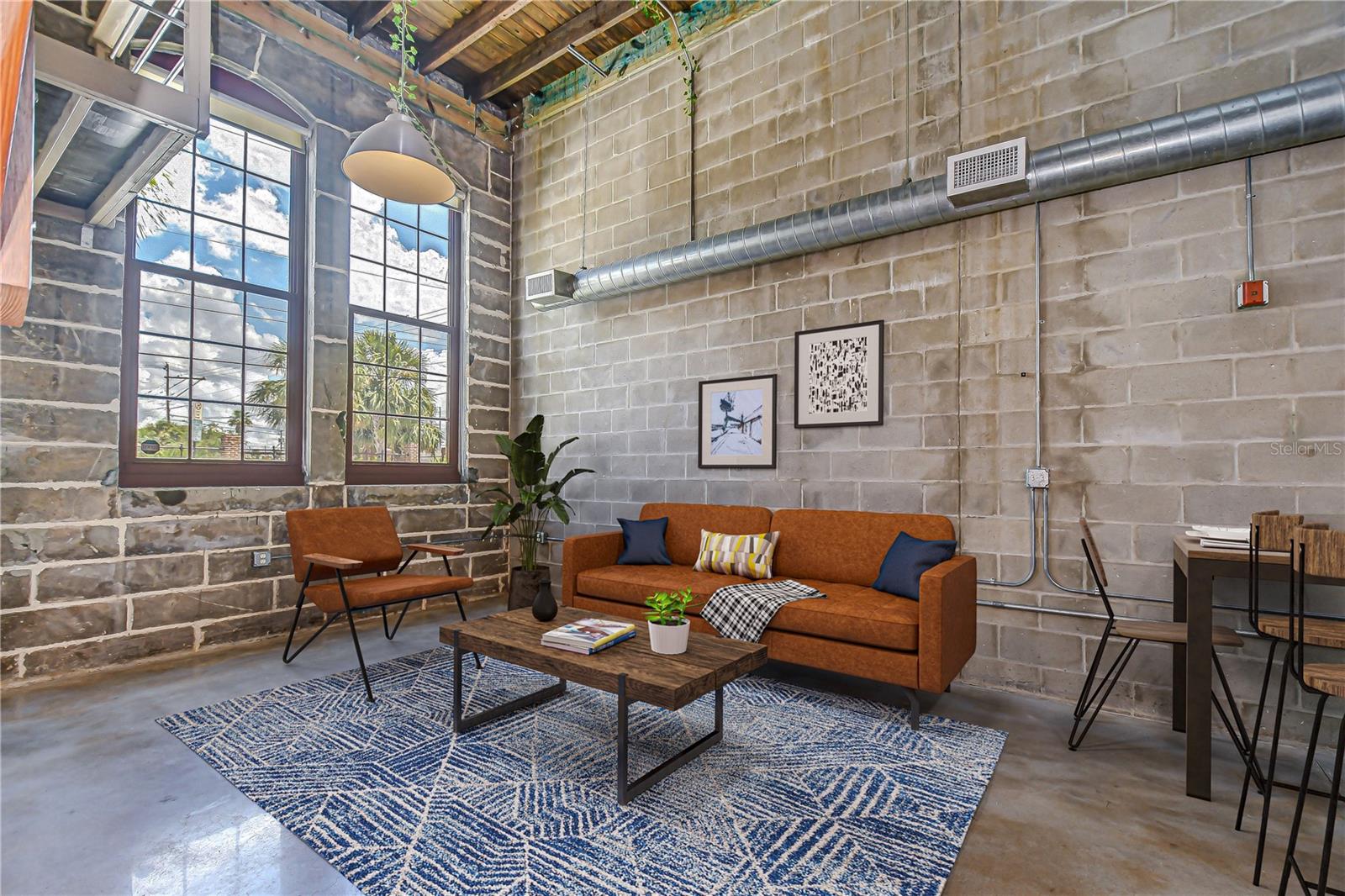 Tall windows bursting the space with natural lighting!
