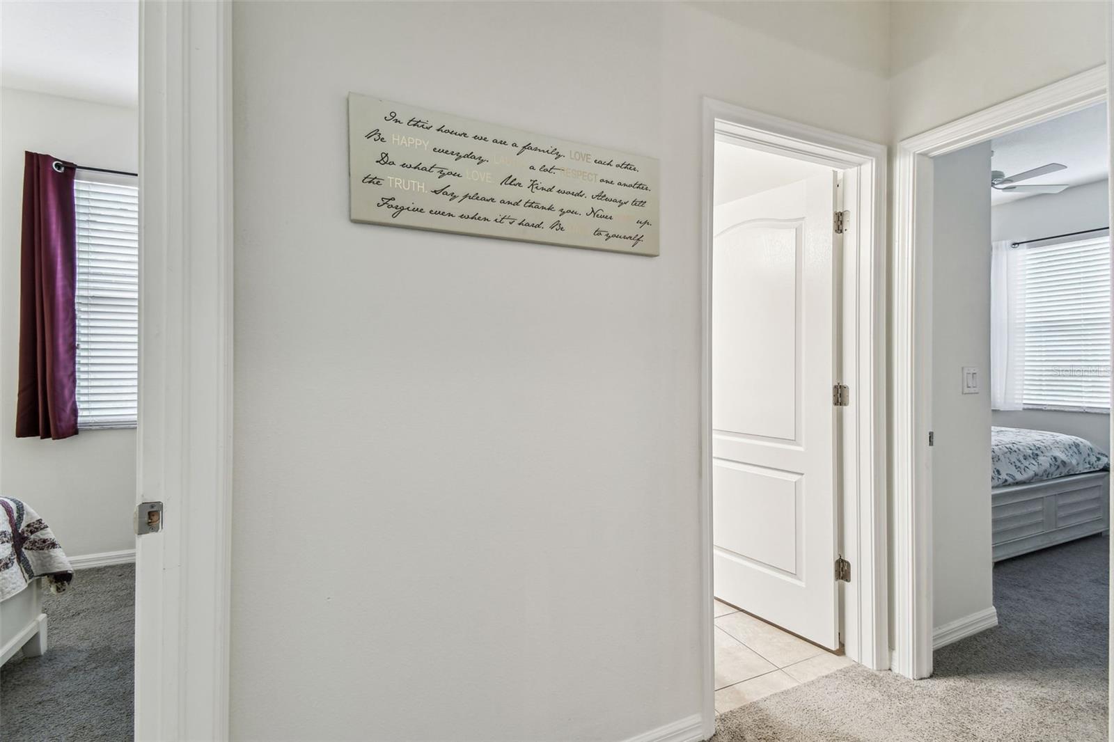 Hallway Between Guest Bedrooms