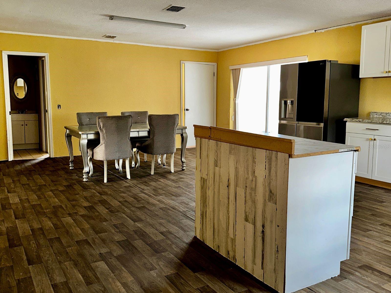 kitchen view from side entry