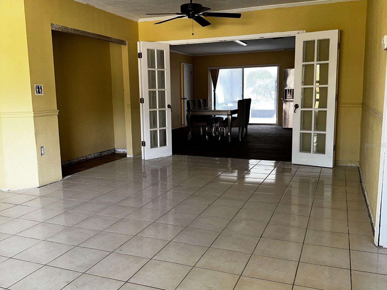 secondary view of living to kitchen