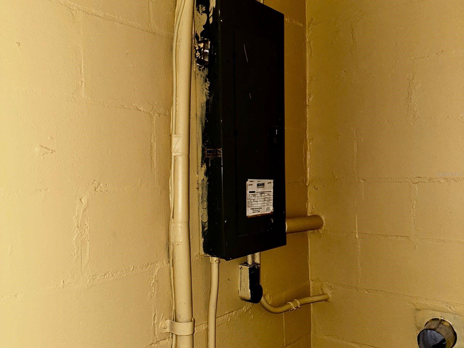electric panel closed