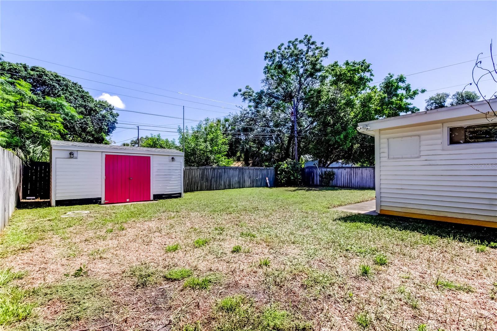 Backyard left side