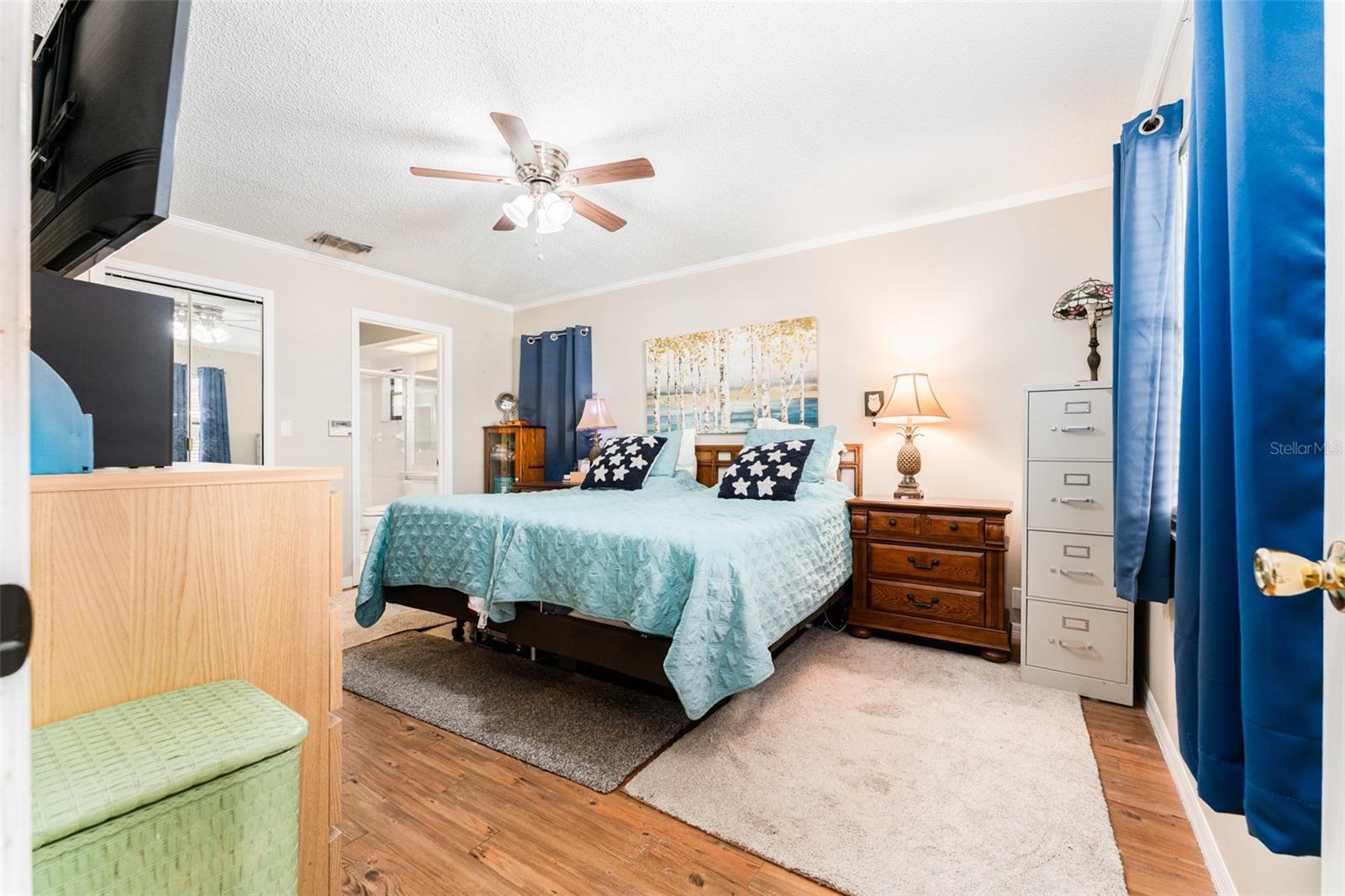 primary bedroom with huge walk in closet