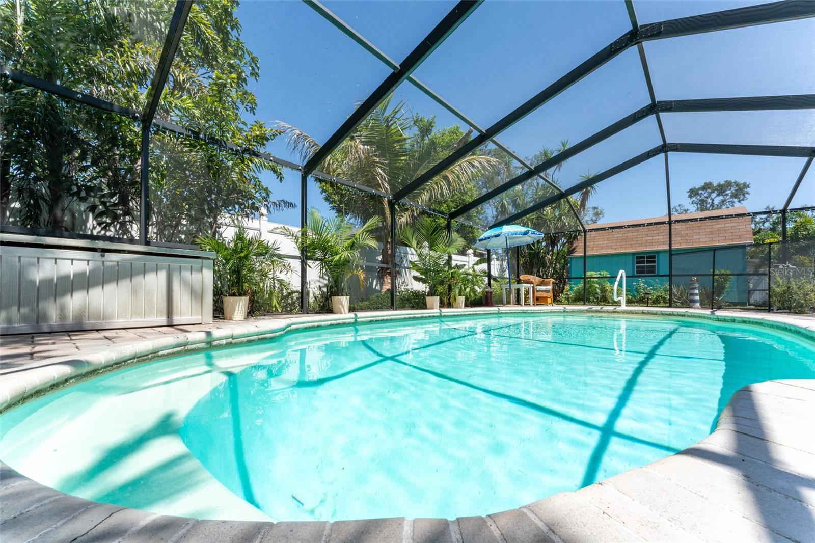 large screened lanai