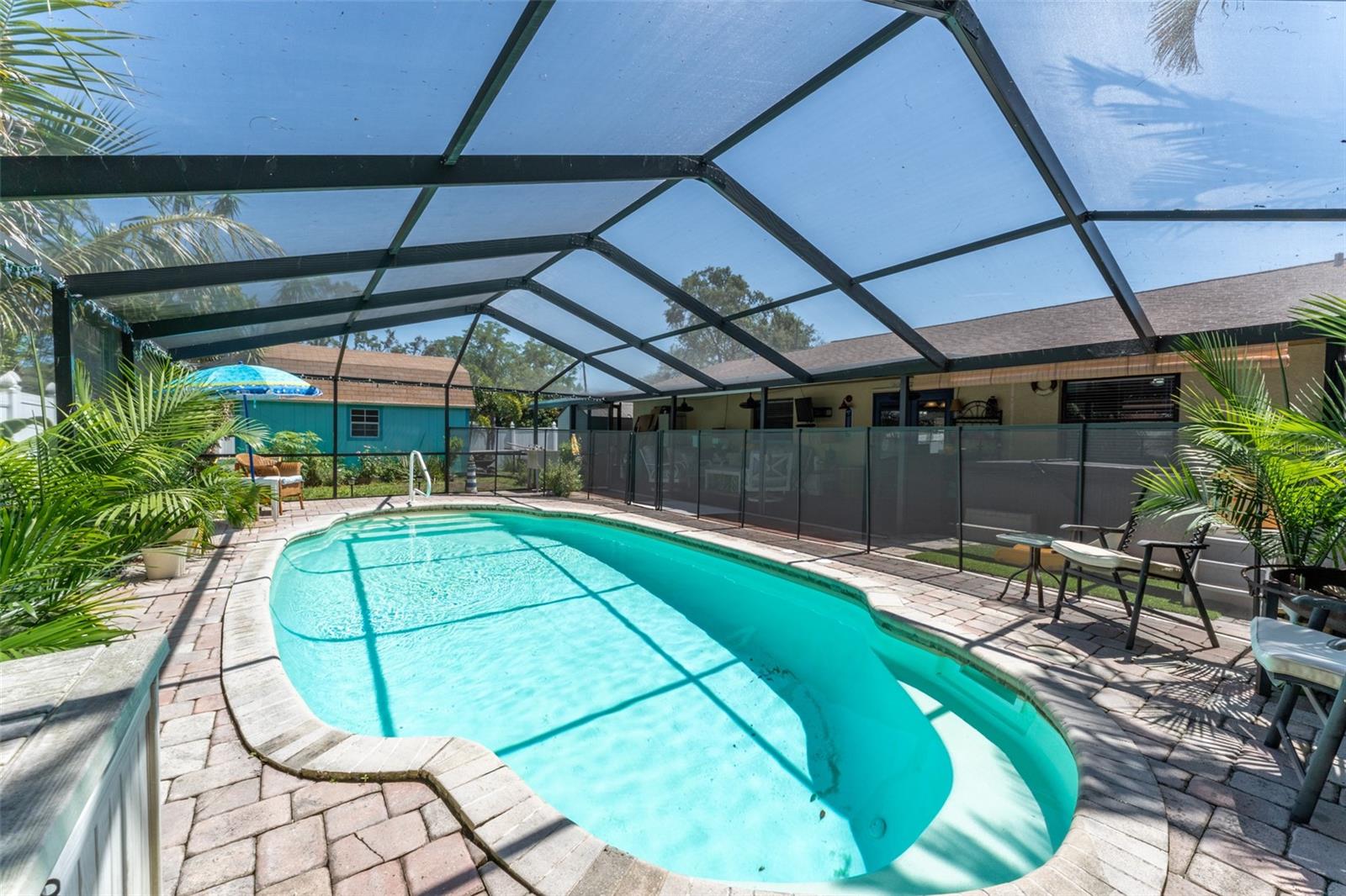 large screened lanai