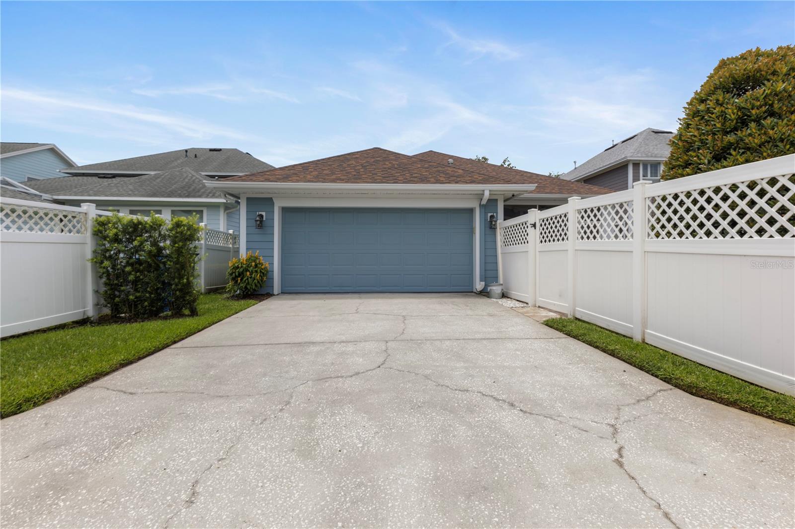 Rear facing garage.