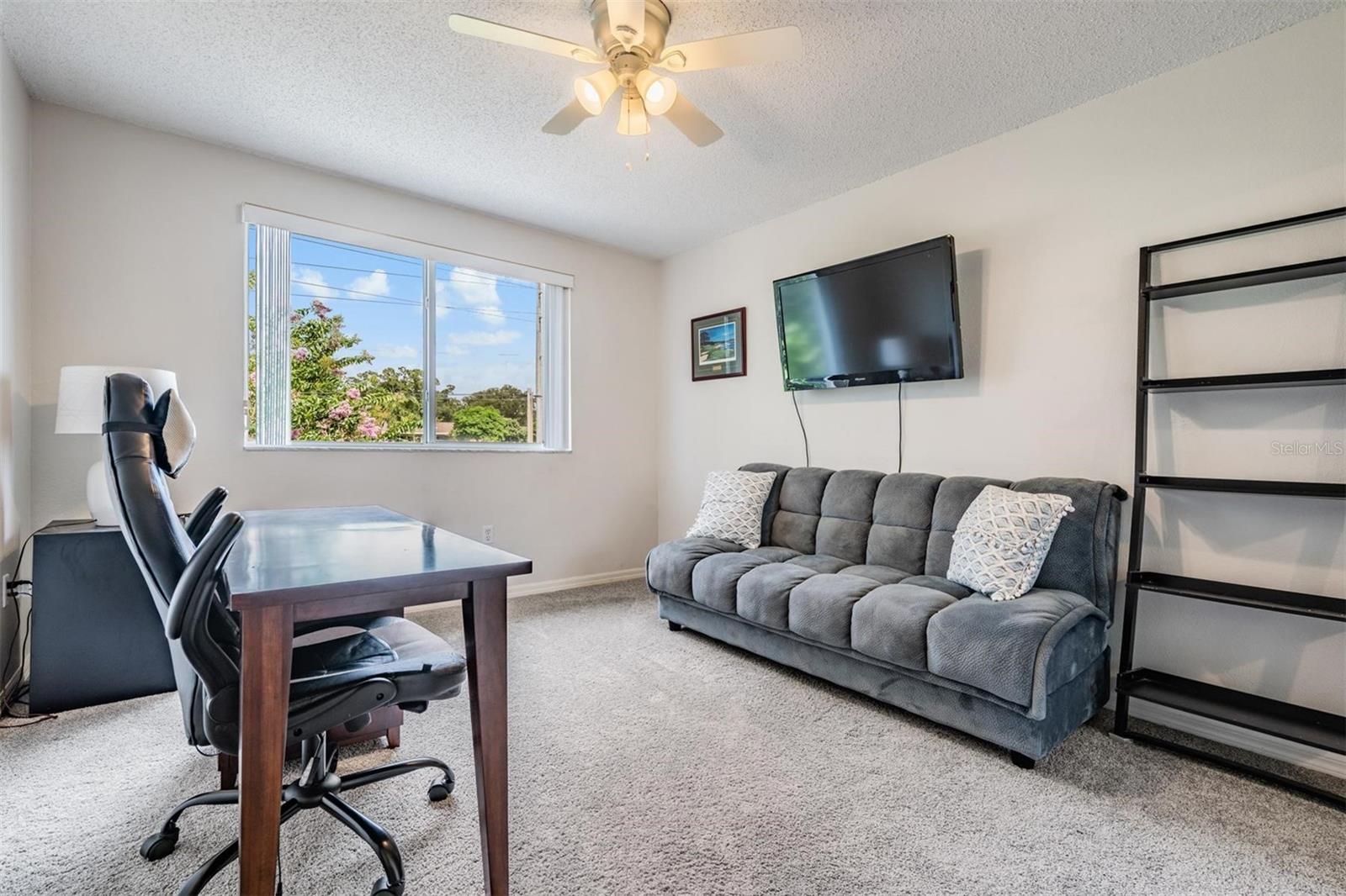 Bedroom 3, second floor with views of the backyard