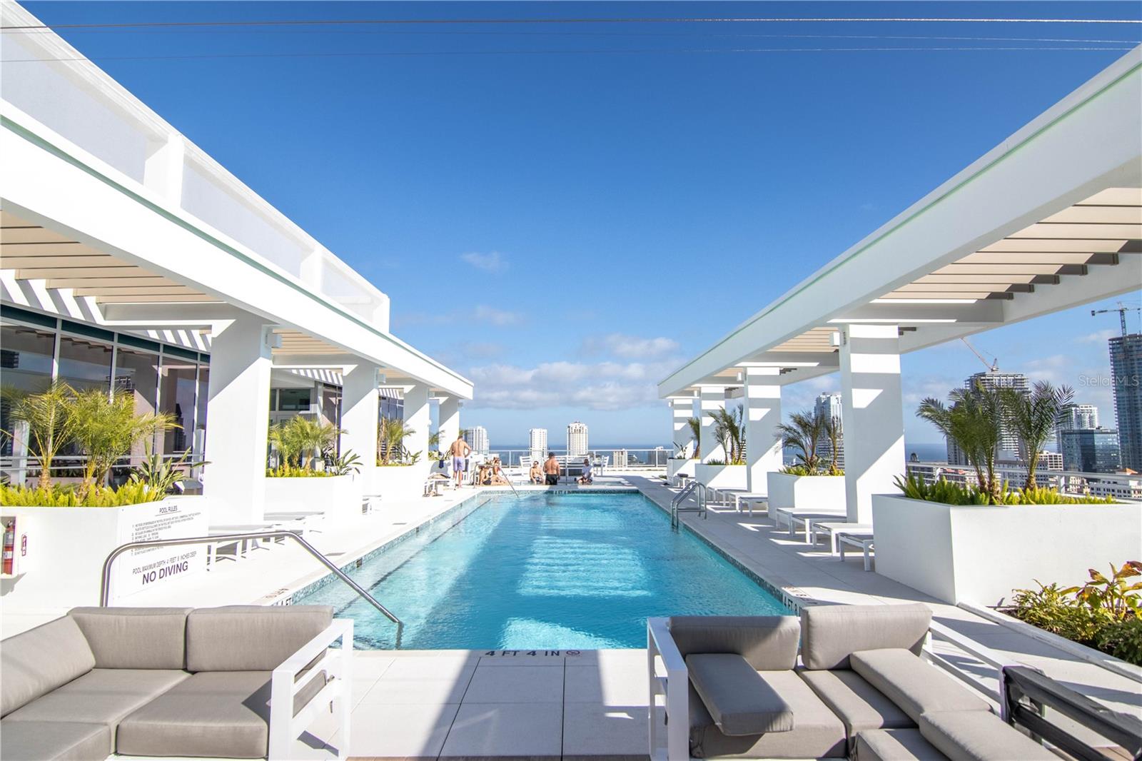 saltwater heated pool
