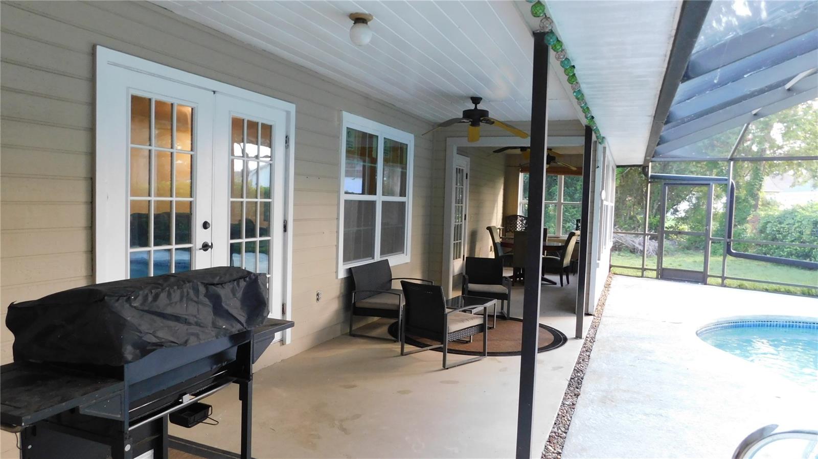 Covered back patio