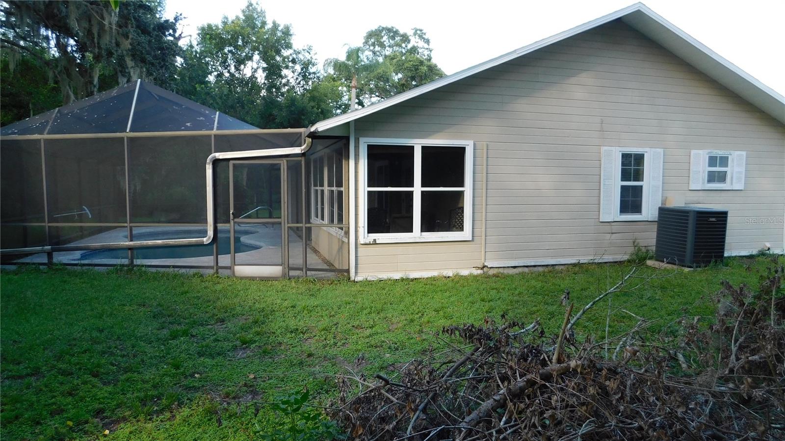 Left side of home