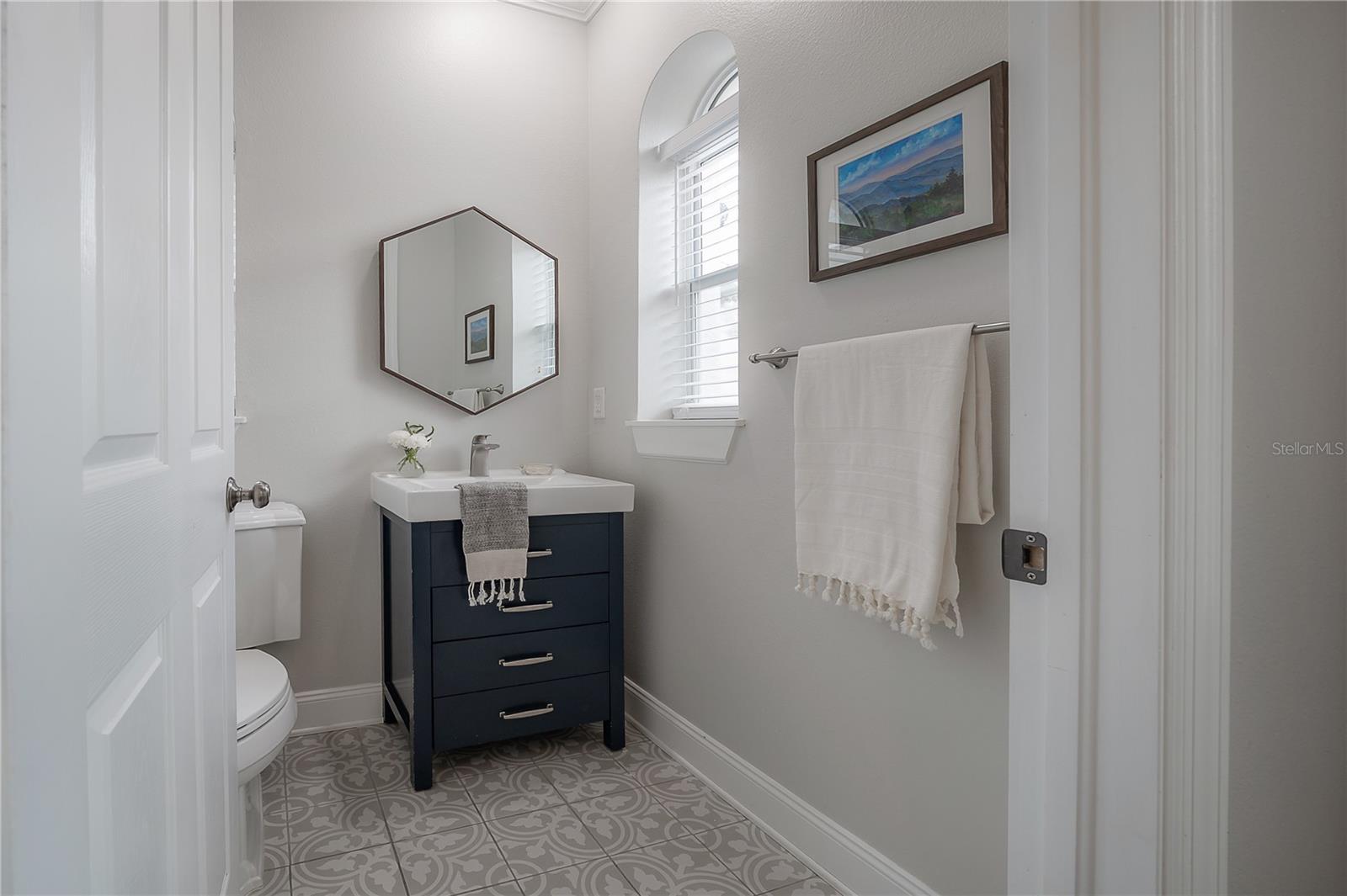 Half bathroom downstairs