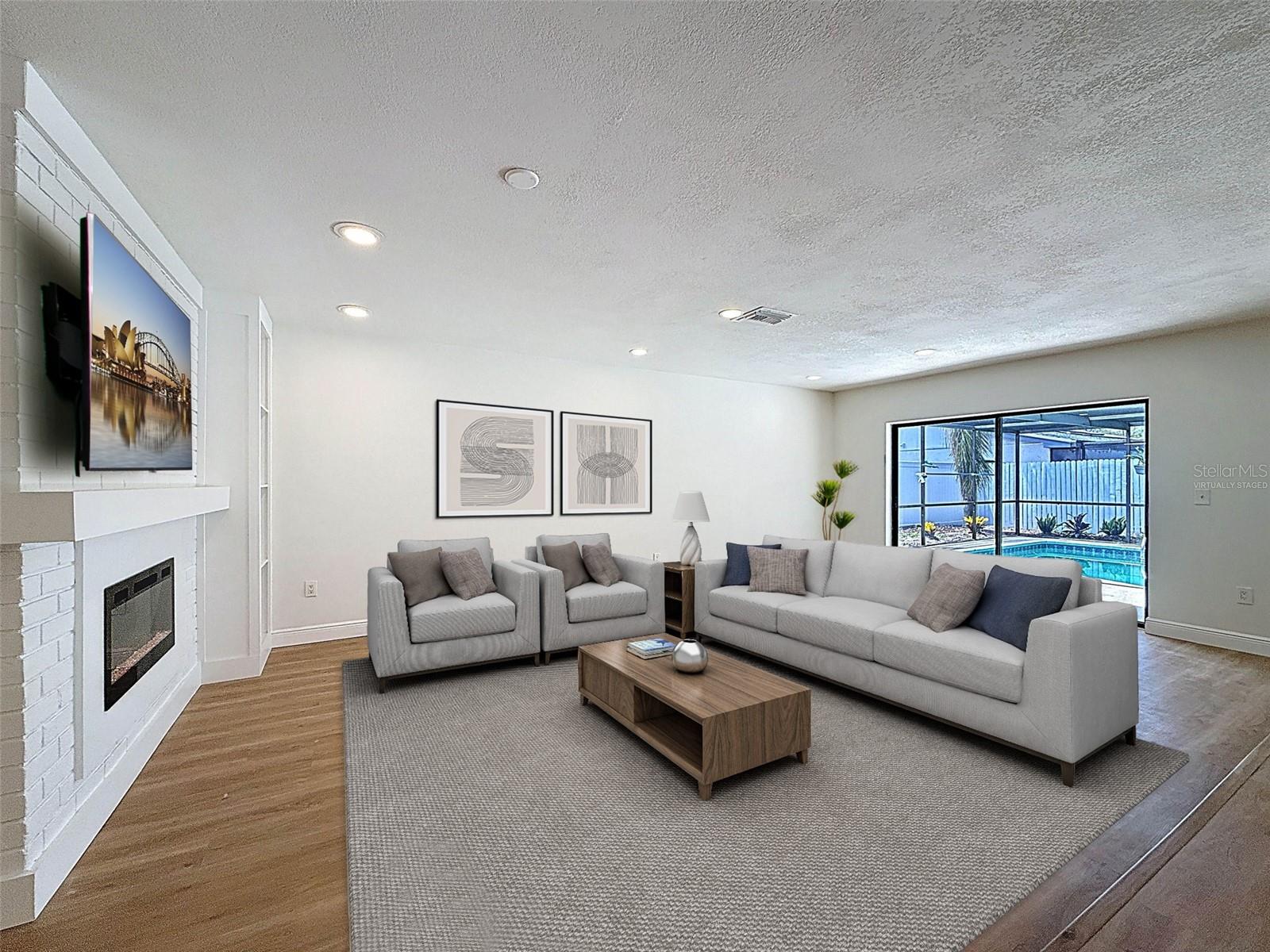 Virtually Staged - Family Room