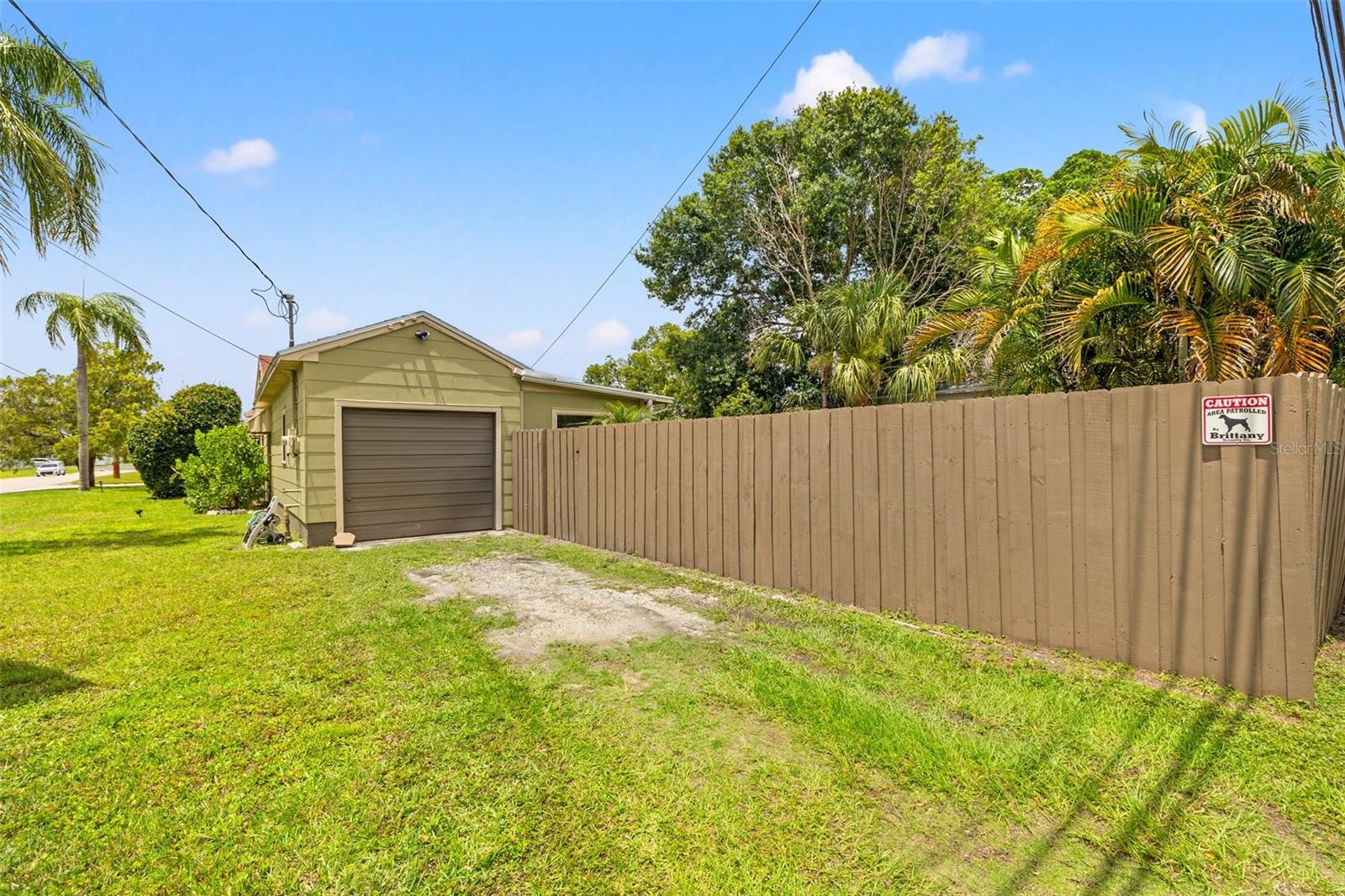 Rear driveway/ Garage