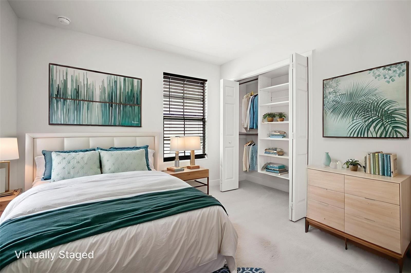 Virtually staged bedroom 3