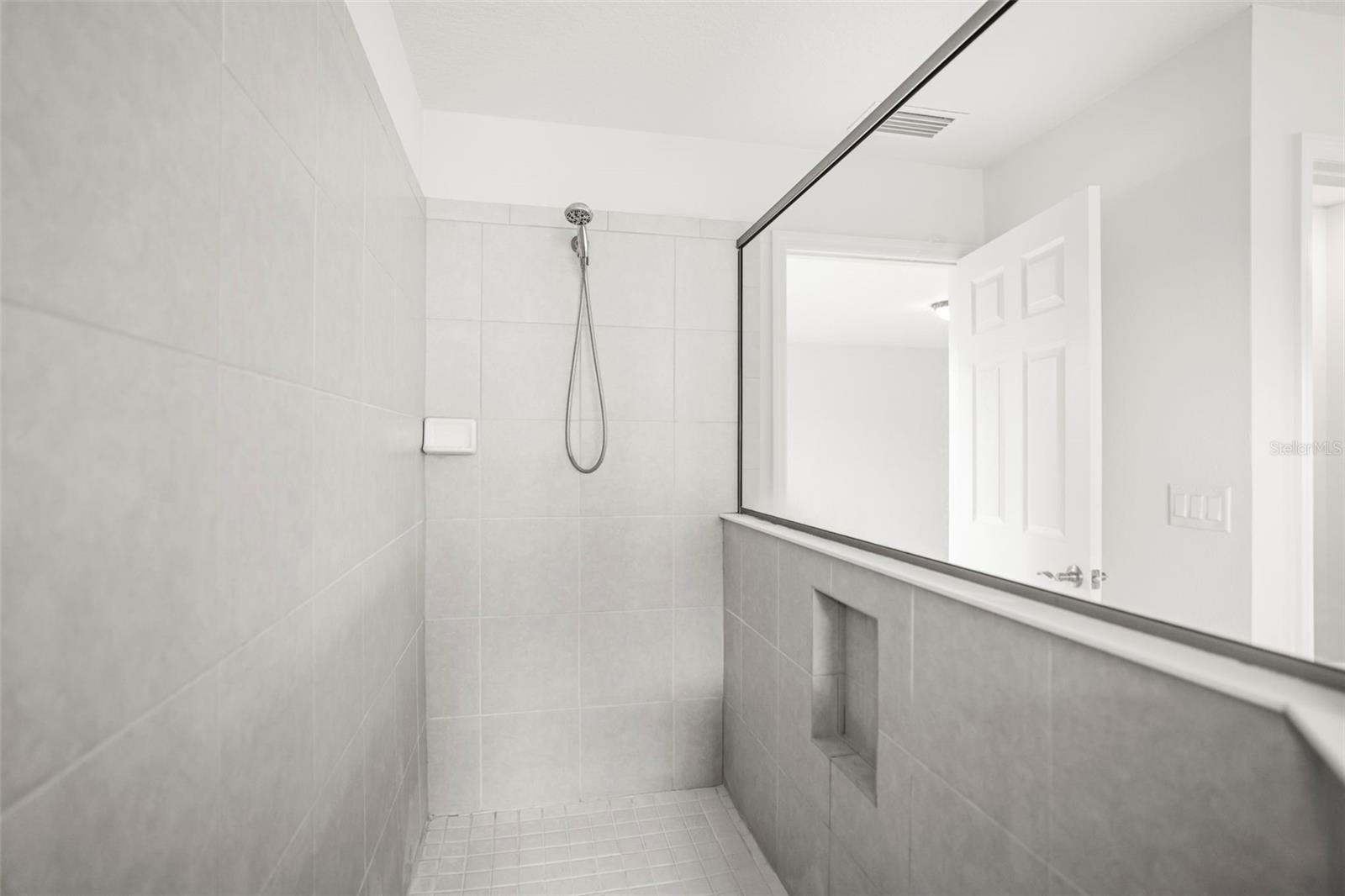 Master shower