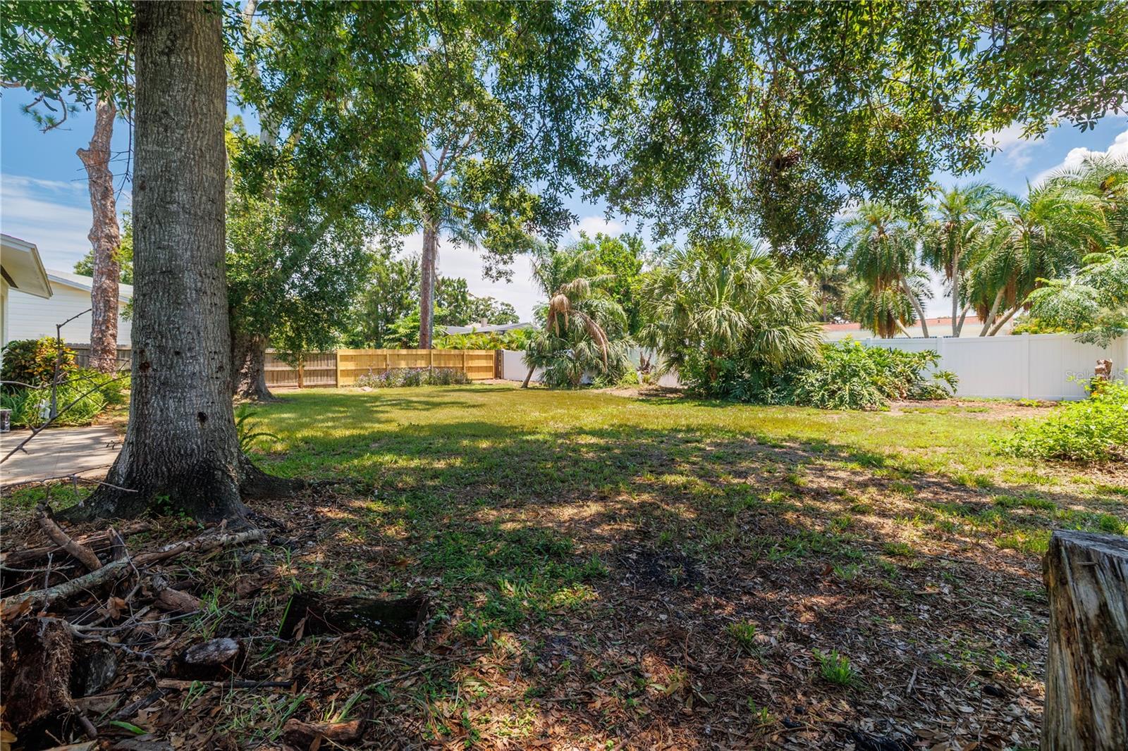 View from far right front side of yard