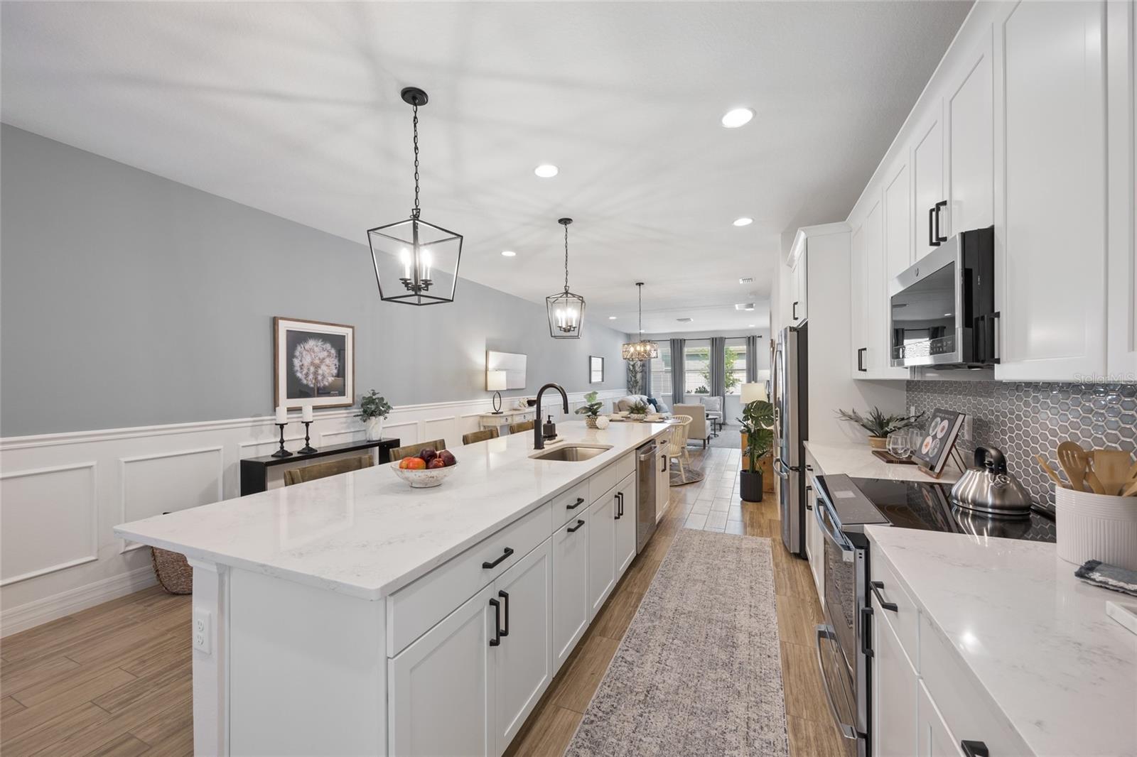 Spacious island perfect for cooking and entertaining