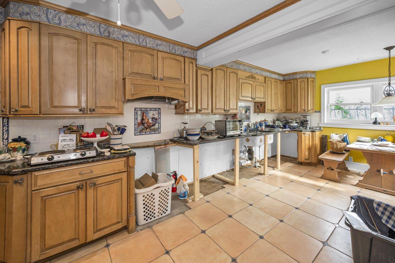 Kitchen on first floor of the main home.