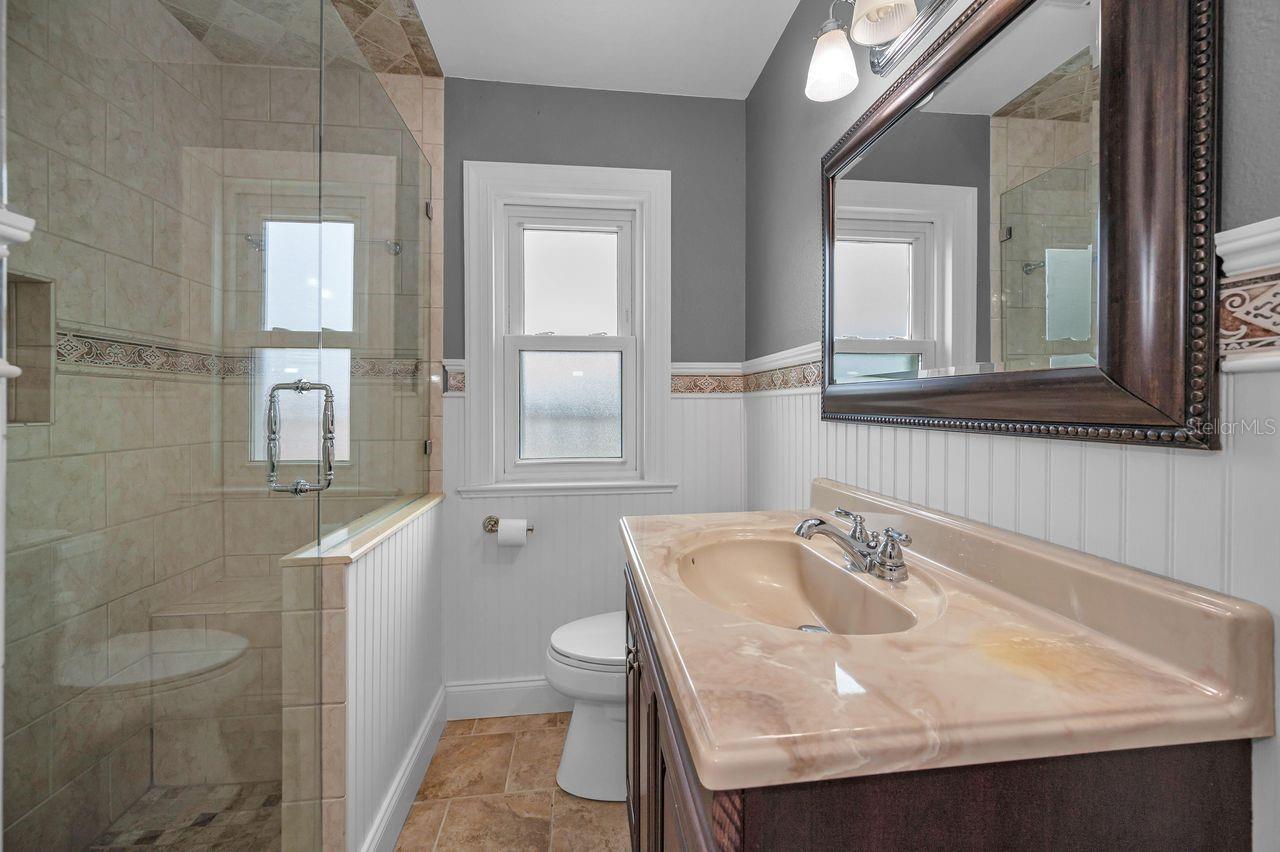 Second floor updated full bath.