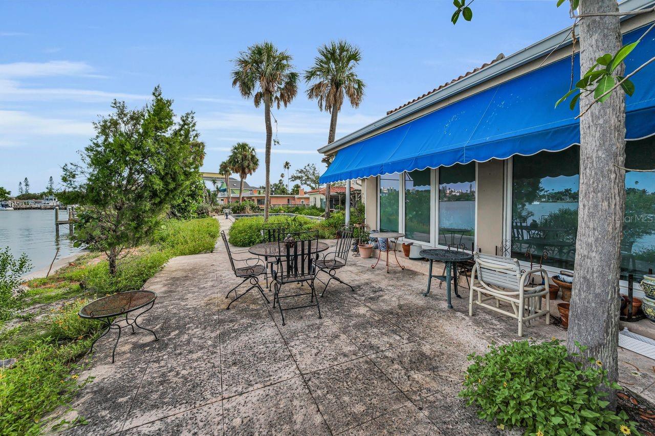 Rear patio off of the family room.