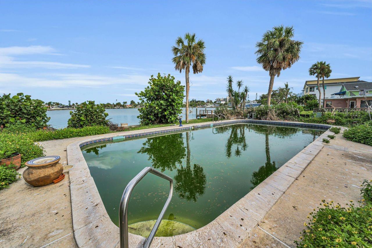 Pool is in the process of being cleaned but was in excellent and functioning condition prior to hurricanes.