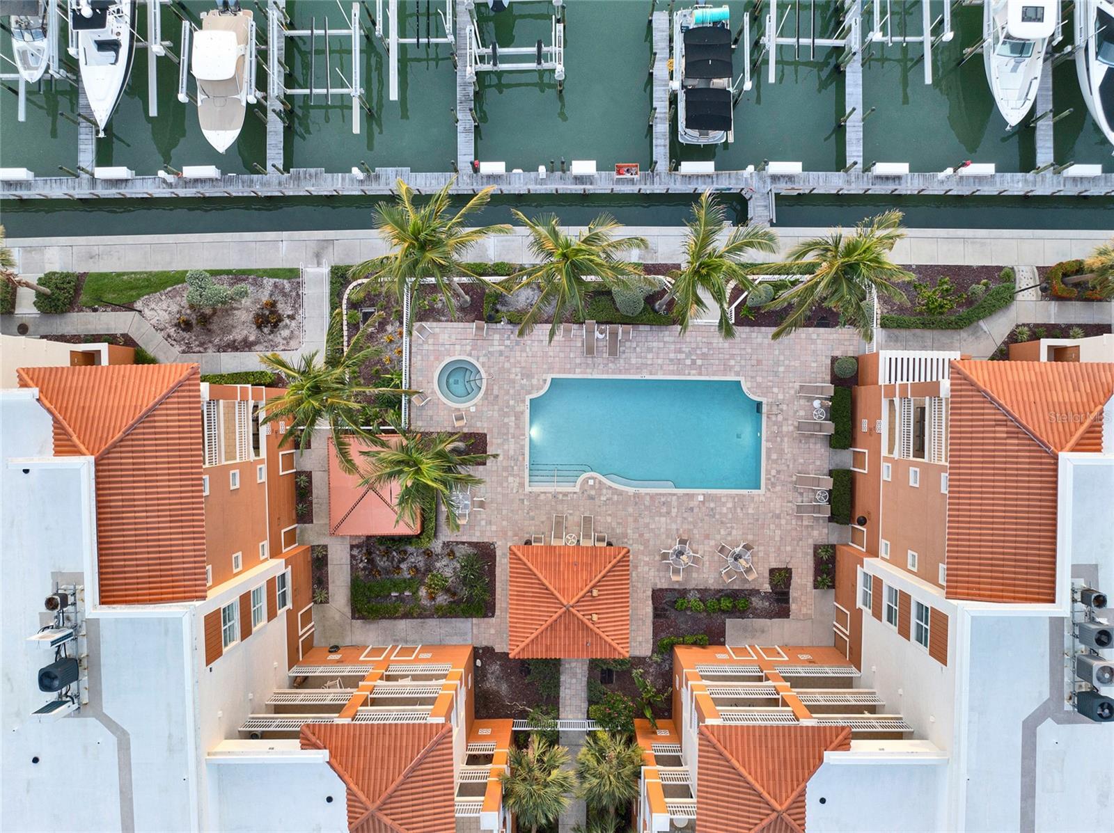 community pool and spa. heated and cooled, saltwater
