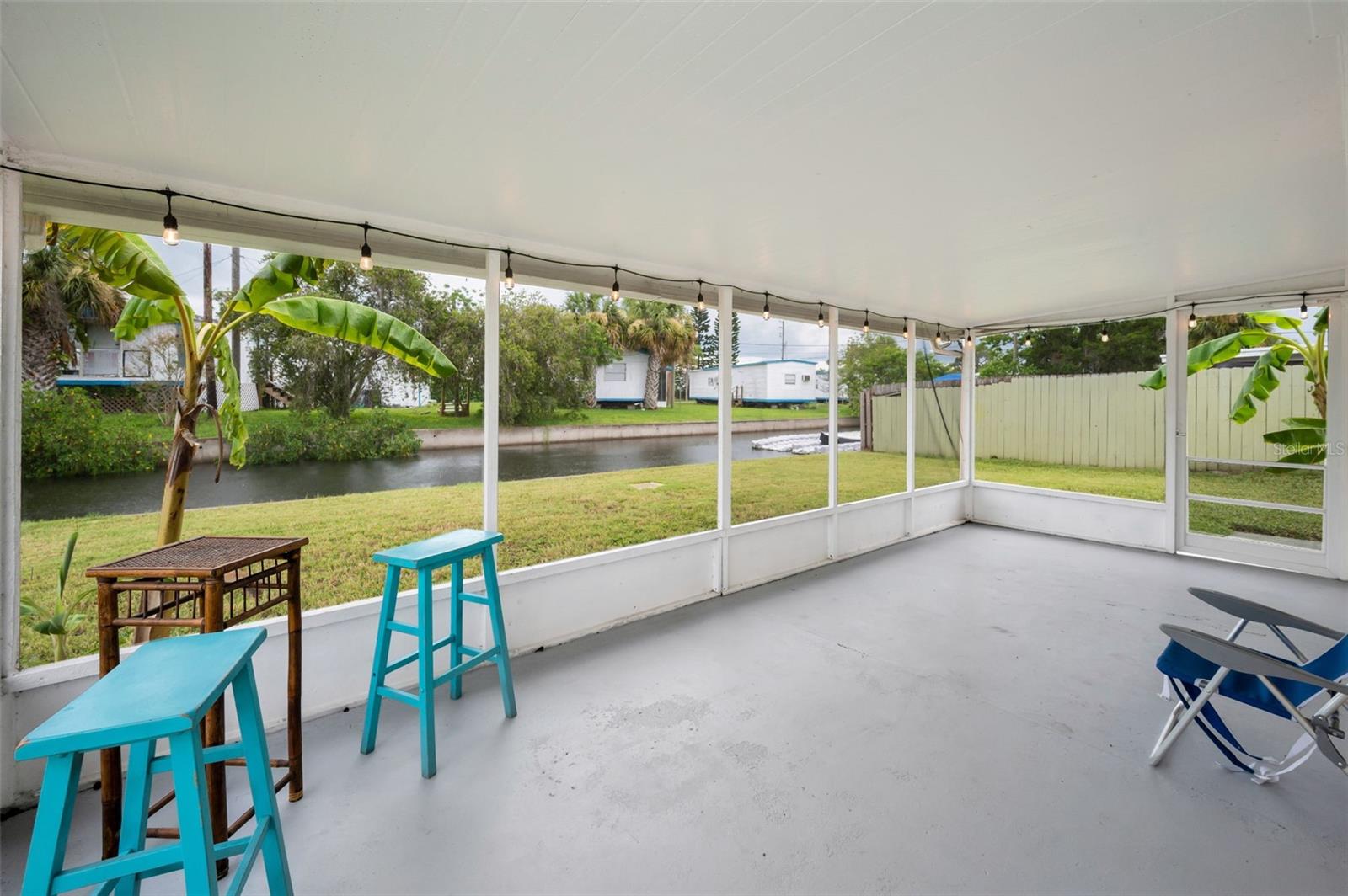 REAR SCREENED PORCH
