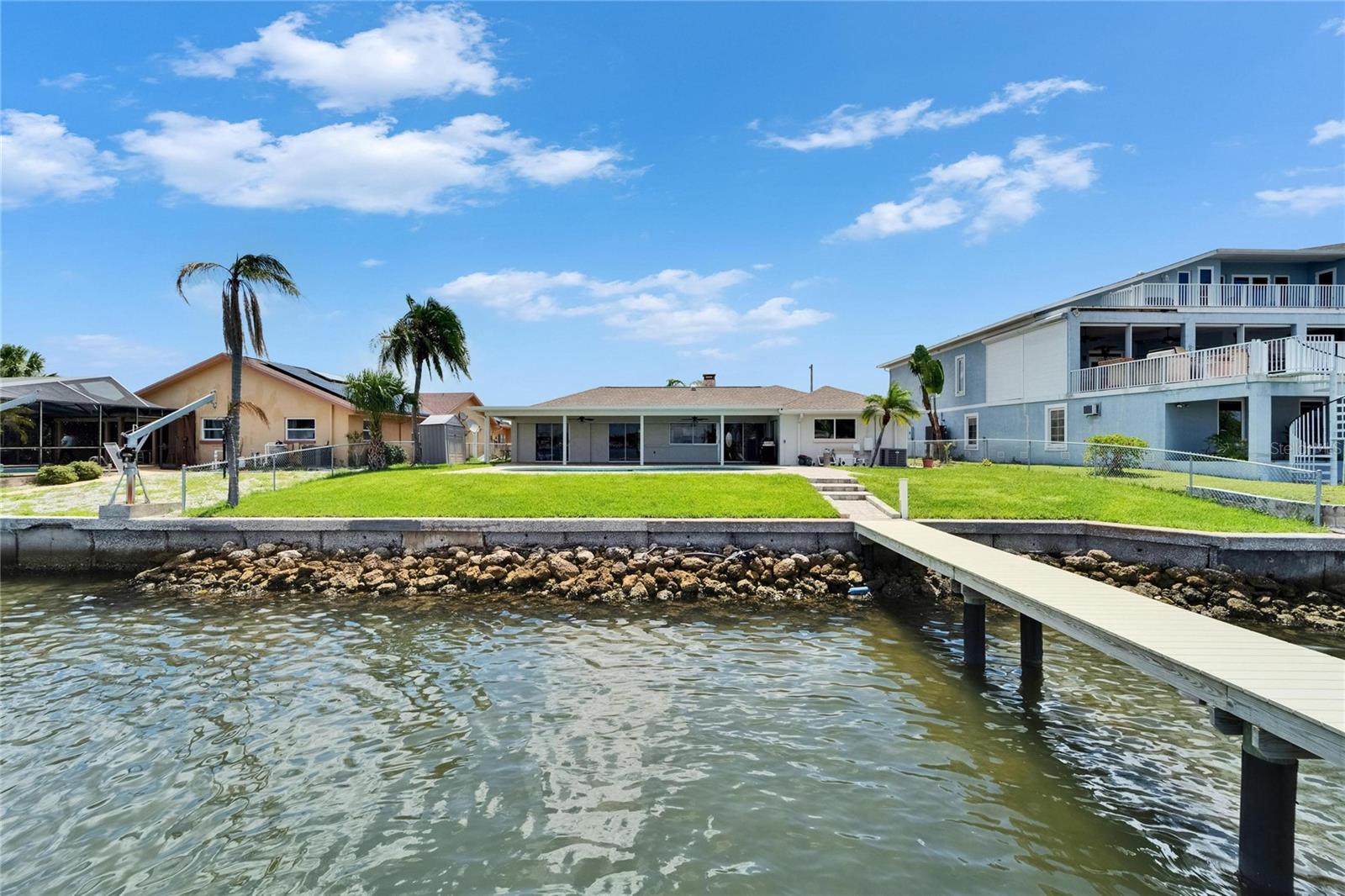Long dock- to deep water!
