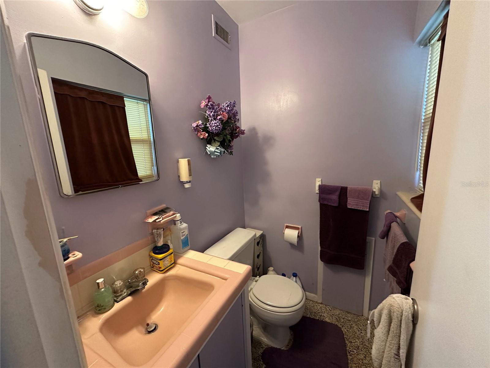 1/2 Bath in Primary Bedroom.