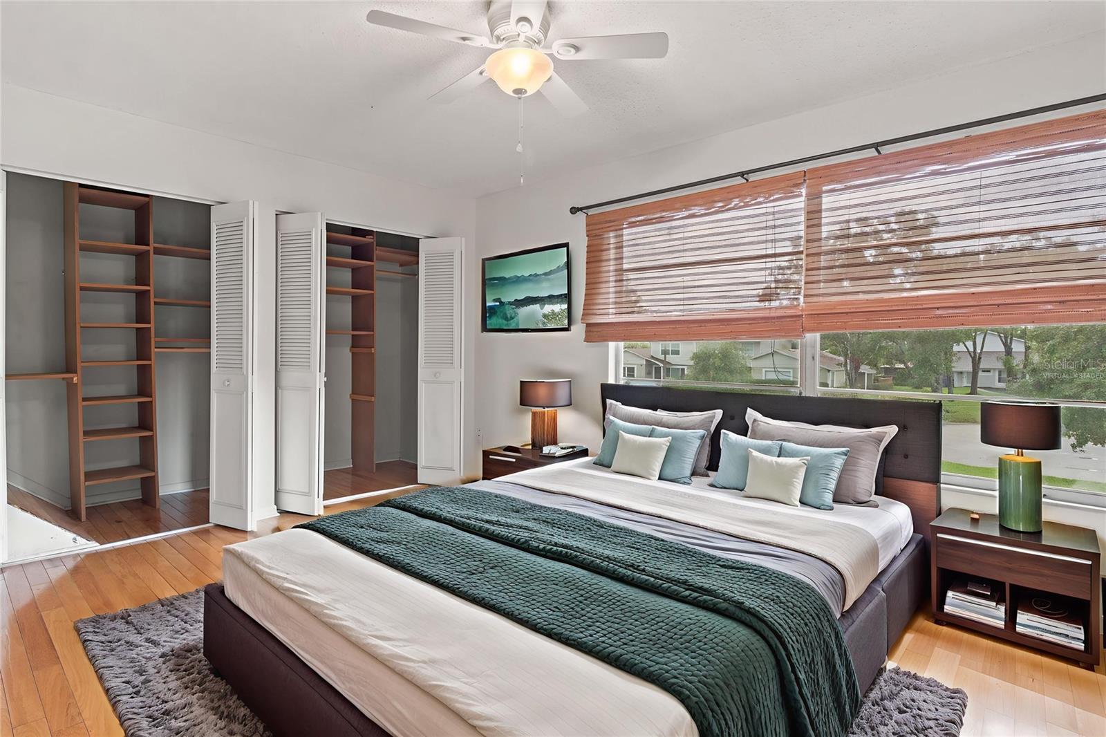 Virtually Staged Primary Bedroom