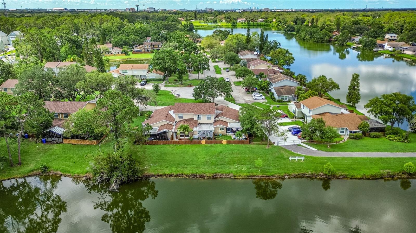 Enjoy the peaceful lake front view