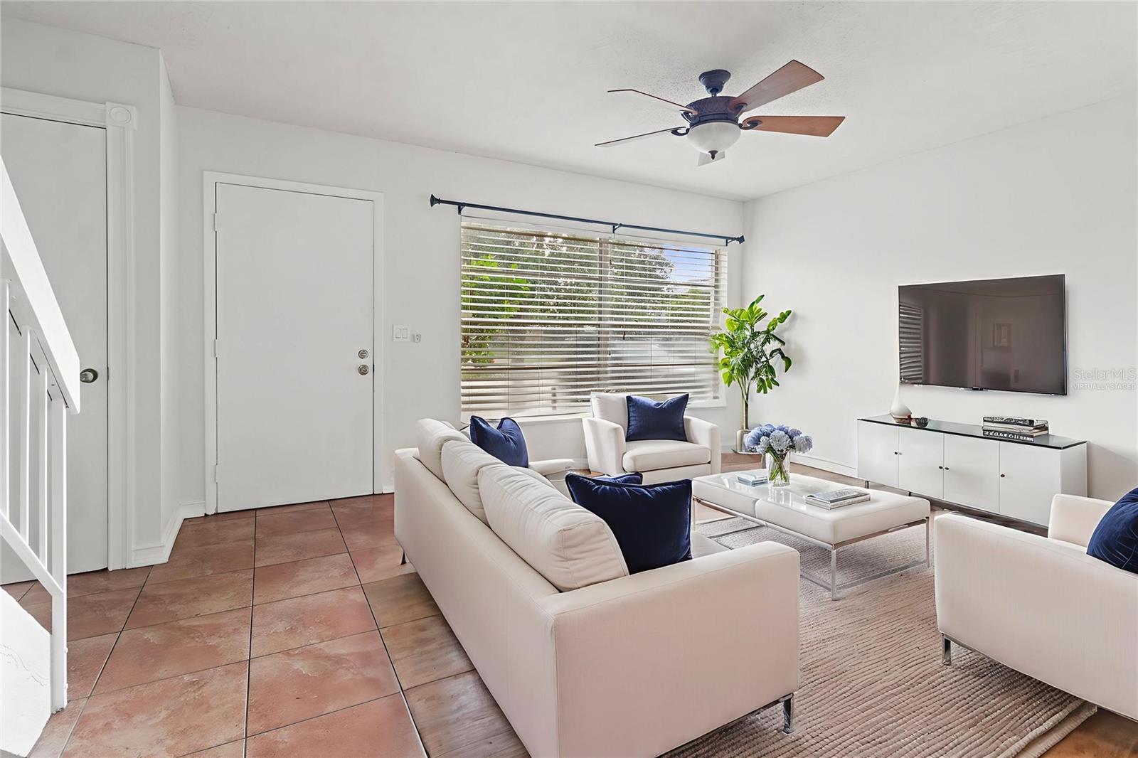 Virtually Staged Living Room