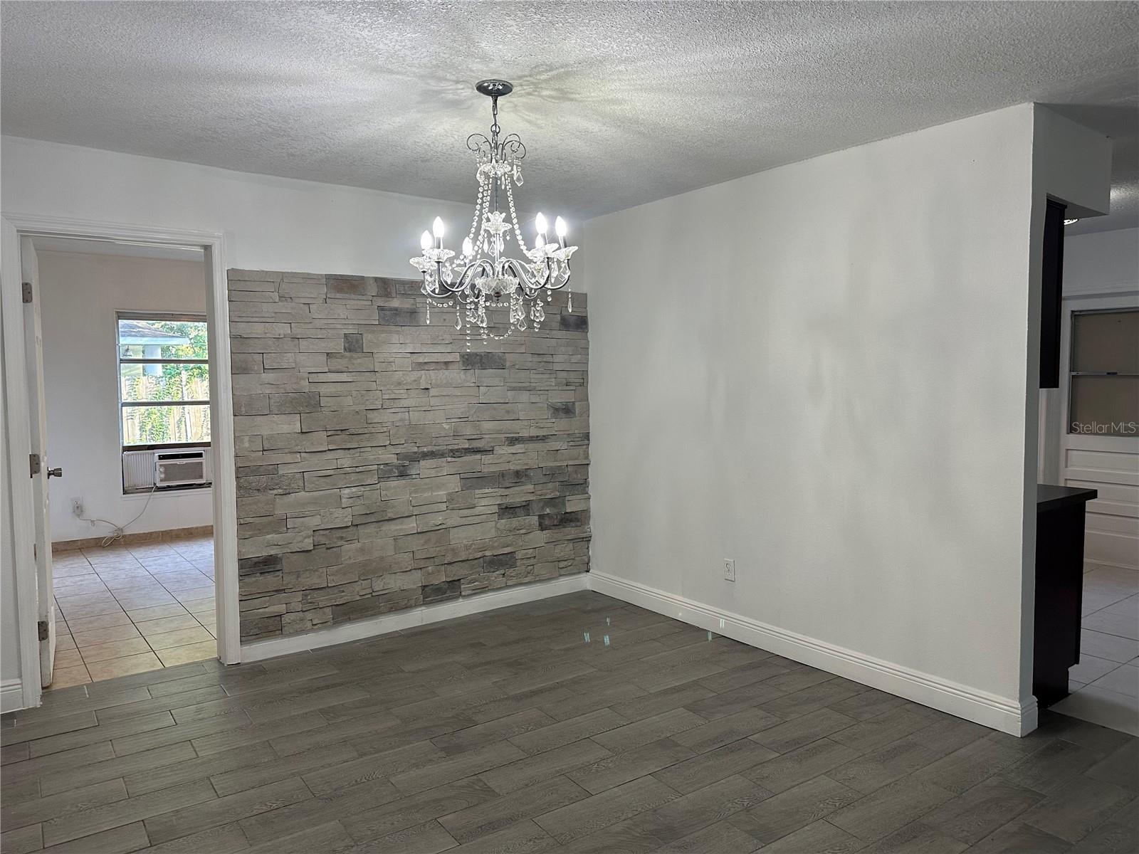 Accent dinning room wall