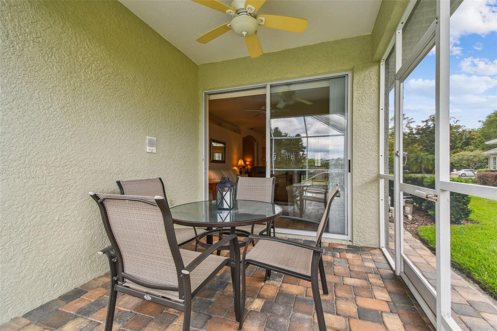 Outdoor dining area