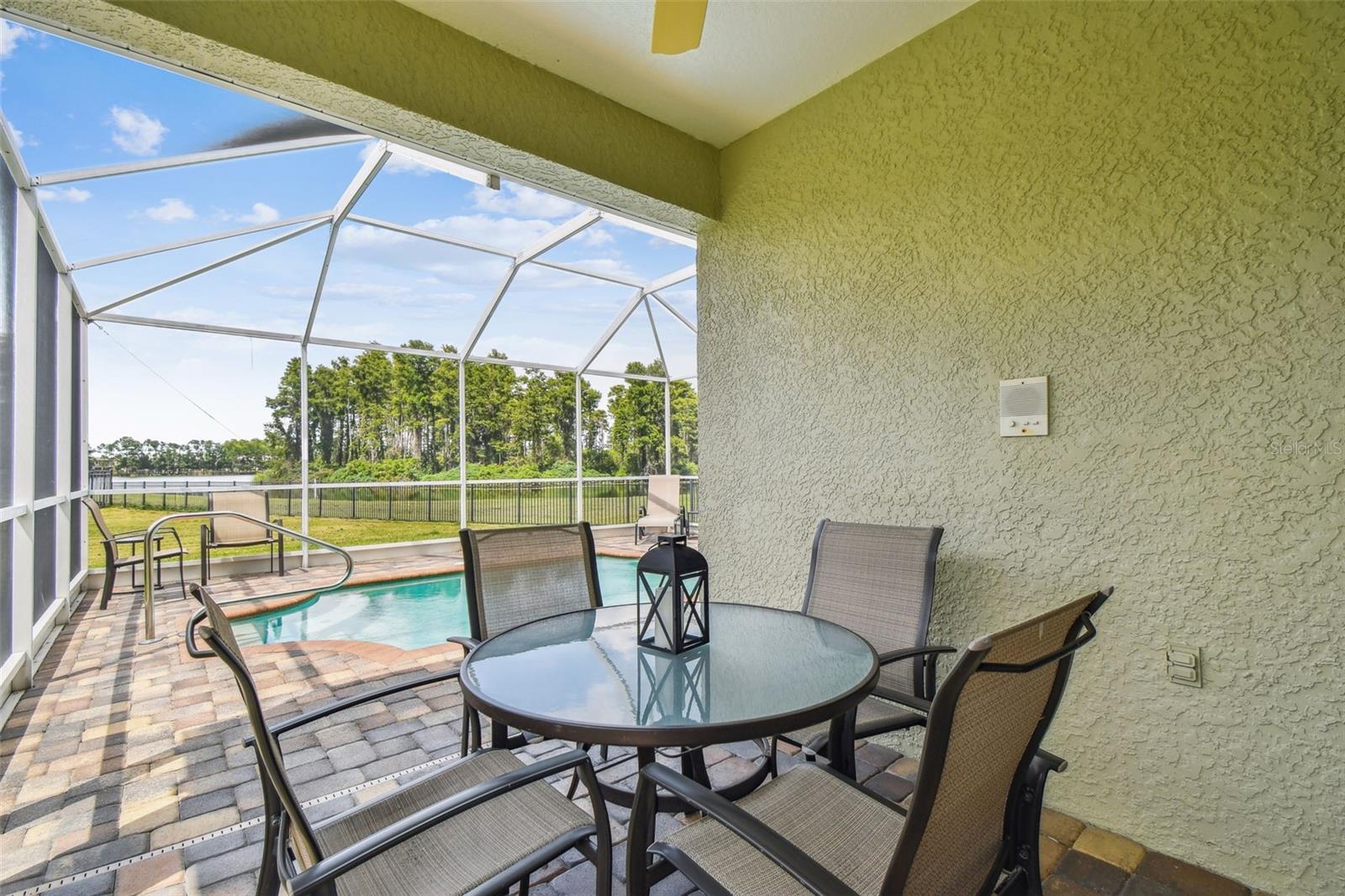 Outdoor dining area
