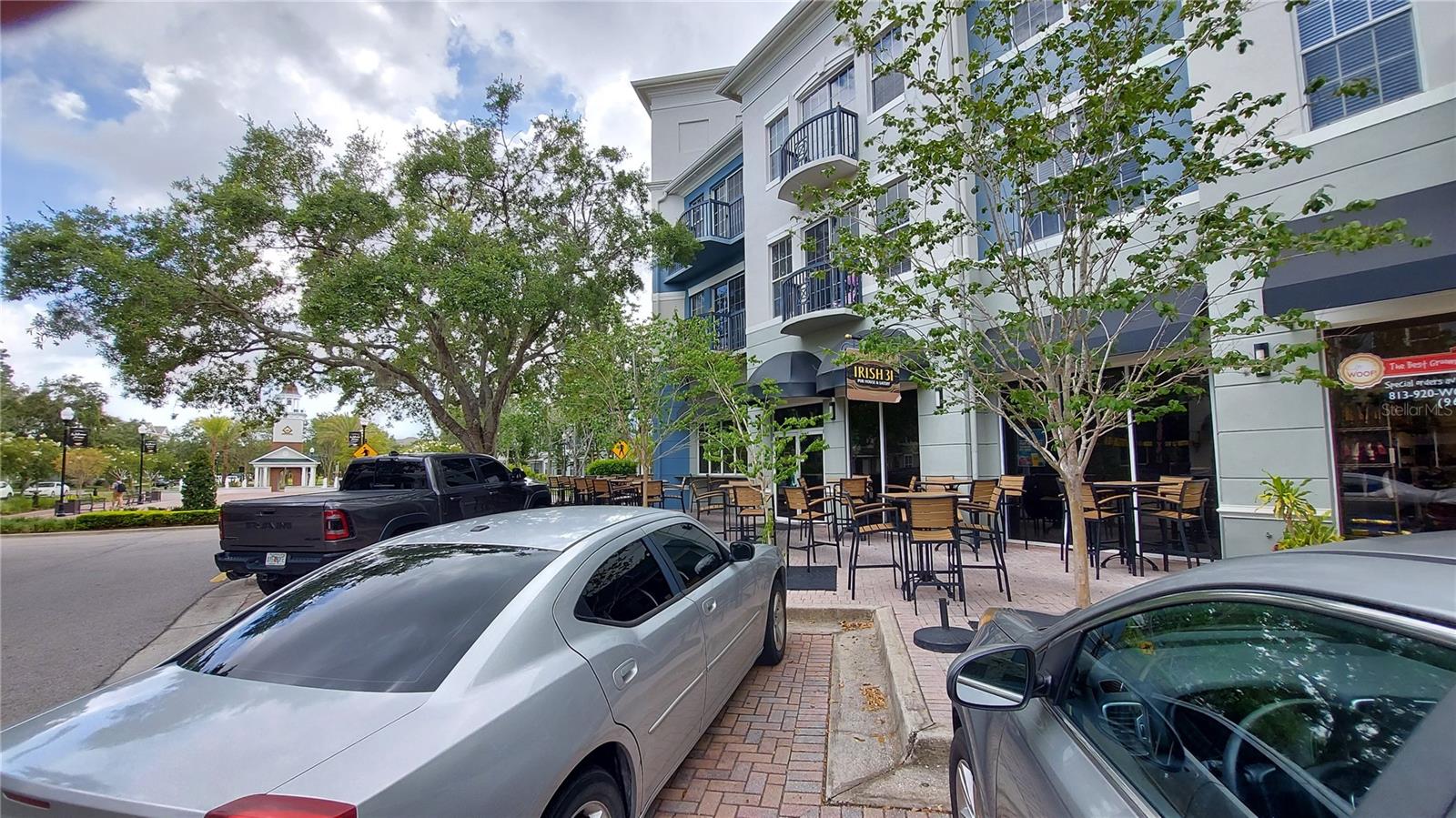Restaurants and shops