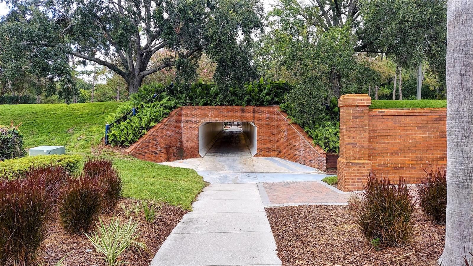 Pedestrian tunnel under Linbaugh ave for safe crossing