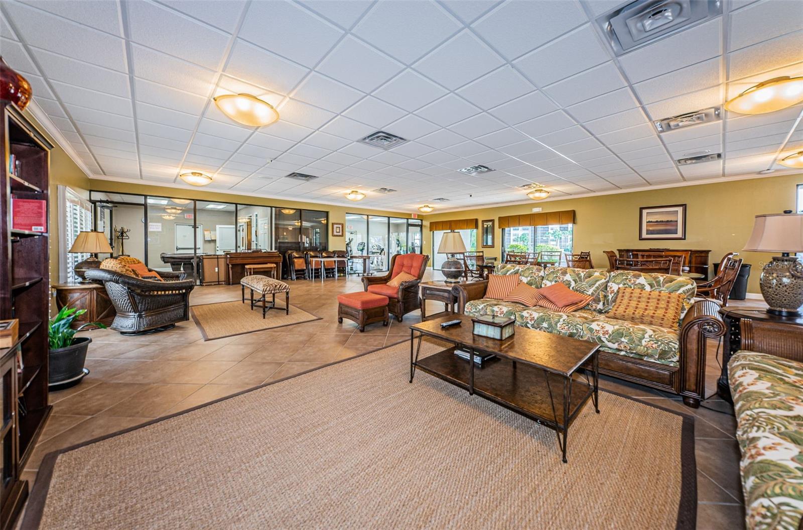 seating area in clubhouse