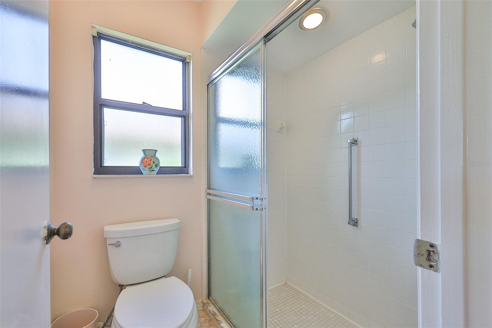 Shower and toilet are in a separate area for maximum privacy.